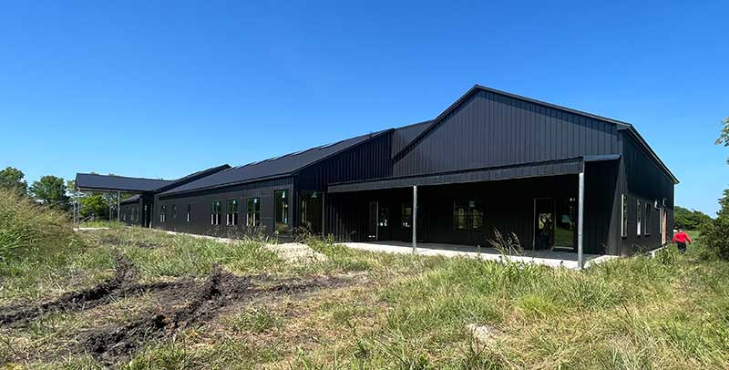 A barndominium shop-home on rural acreage in the Brazos Valley