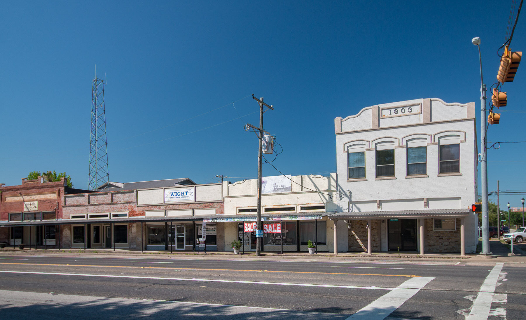 Somerville, Texas, a railroad town on the shore of Lake Somerville in Burleson County